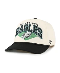 '47 Brand Men's Cream Philadelphia Eagles Pomona Rope Hitch Adjustable Hat