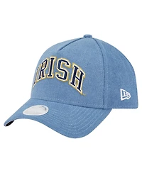 New Era Women's Denim Notre Dame Fighting Irish A-Frame 9FORTY Adjustable Hat