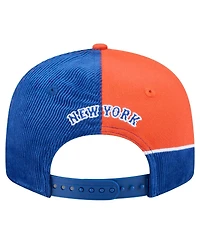 New Era Men's Royal/Orange New York Mets Retro Split Corduroy Snapback Hat