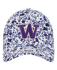 New Era Women's White Washington Huskies Blooming 9TWENTY Adjustable Hat