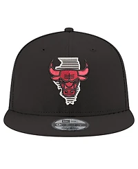 New Era Men's Black Chicago Bulls State Pride 9FIFTY Snapback Hat