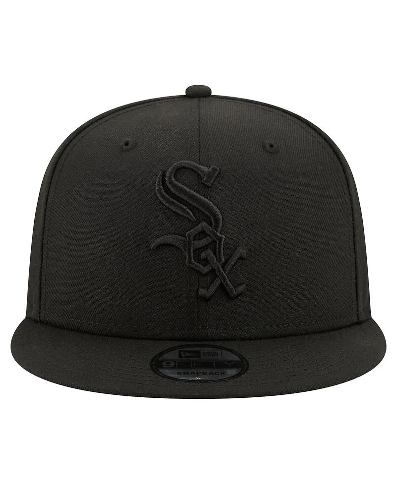 New Era Men's Black Chicago White Sox 125th Anniversary 9FIFTY Snapback Hat