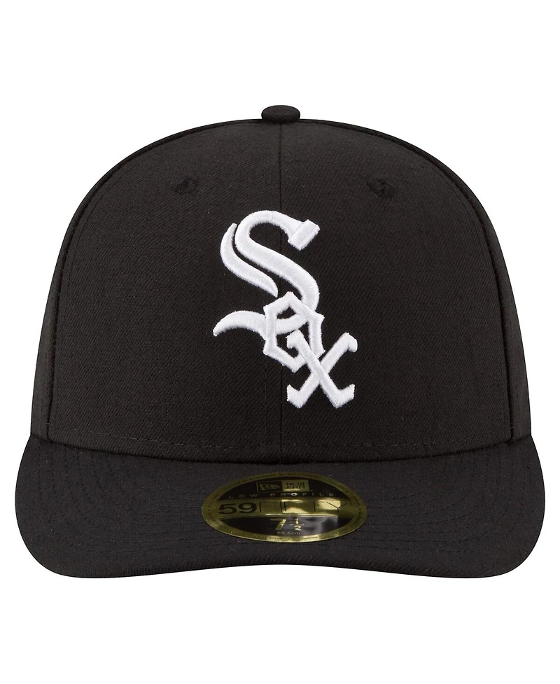 New Era Men's Black Chicago White Sox 125th Anniversary Low Profile 59FIFTY Fitted Hat