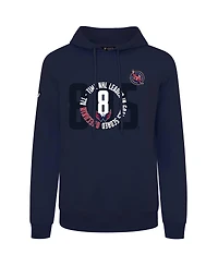 LevelWear Men's Alexander Ovechkin Navy Washington Capitals Nhl All-Time Leading Goal Scorer Milestone Name Number Podium Pullover Hoodie