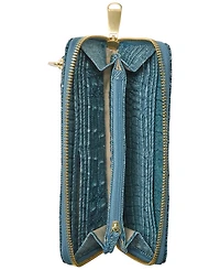 Brahmin Suri Denim Secour Leather Wallet