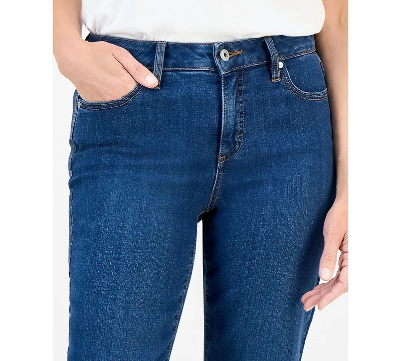 Style & Co Women's Mid-Rise Straight Leg Ankle Jeans, Exclusively at Macy's