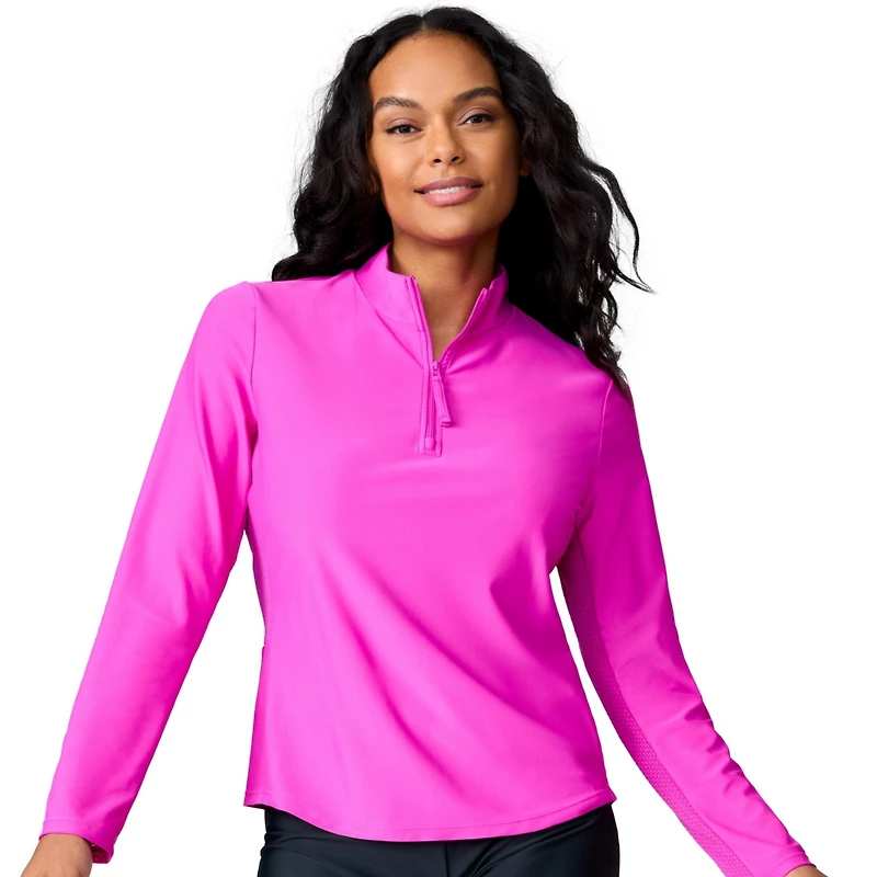 Free Country Women's Sun Breeze 1/2 Zip Sunshirt