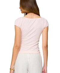 Edikted Womens Oleana Gathered Bust Top
