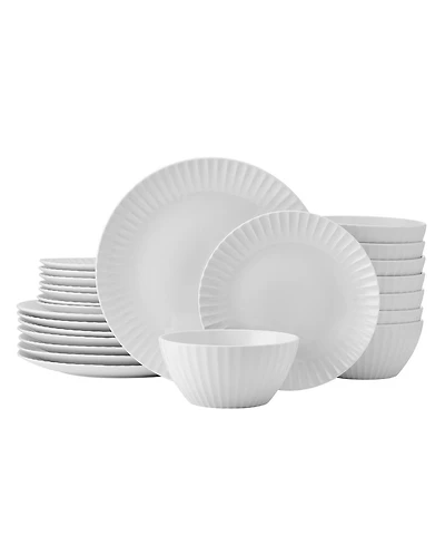 Pfaltzgraff Fluted Grace 24-Pc. Dinnerware Set, Service for 8