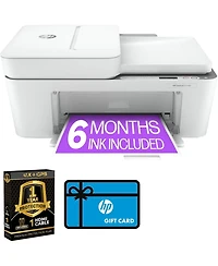DeskJet Wireless Color Inkjet All-in-One Home Printer Bundle with Auto Document Feeder, Print Scan Copy, Print with Cell Phone, Wi-Fi Printing, 2-Year