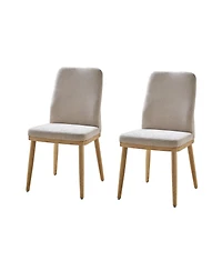 Luis Easy to Assemble and Ergonomic Dining Chair ,Set of 2
