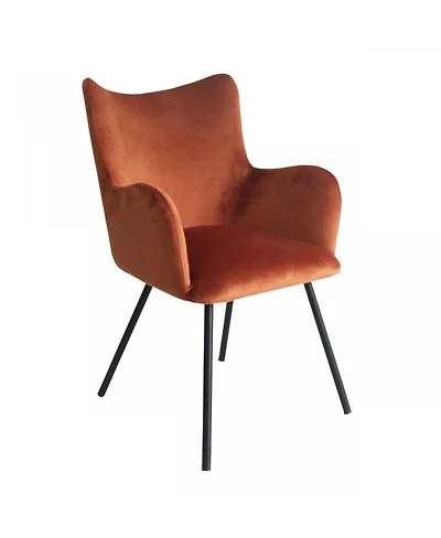 Velvet and Modern Dining Chair for Stylish Kitchen or Dining Room Seating