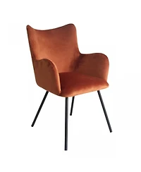 Velvet and Modern Dining Chair for Stylish Kitchen or Dining Room Seating