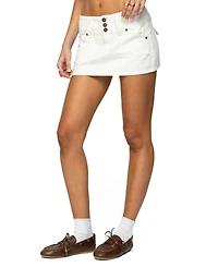Edikted Women's Mckinley Denim Mini Skirt