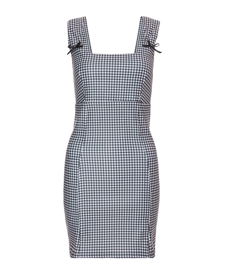 Quiz Women's Bengaline Gingham Bodycon Dress
