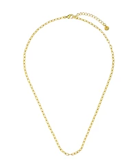 Unwritten Cubic Zirconia Tennis Paperclip Oval Carabiner Layered Necklace Set