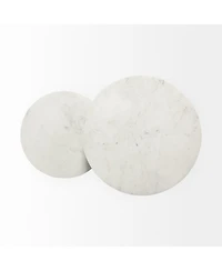 Chic Round Marble Side Table – Ideal for Sofa or Bedside Use