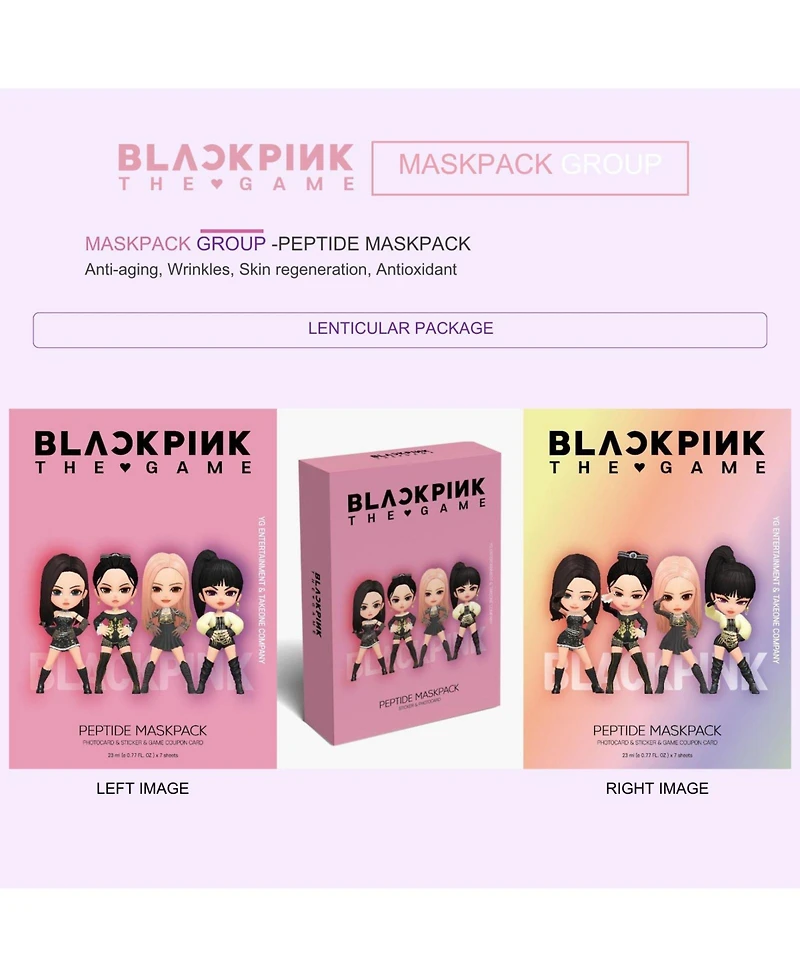 "Blackpink The Game" Maskpack Set