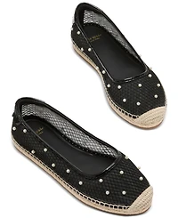 kate spade new york Women's Pearl Fishnet Espadrille Flats
