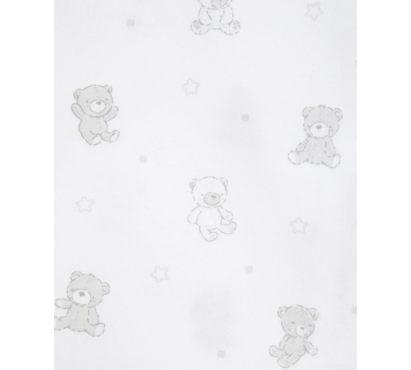 Little Me Baby Boys Bears Cotton Hat, Top & Pants Set