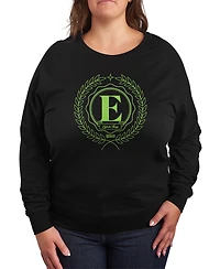 Hybrid Apparel Plus Size Wicked Elphaba E Graphic Pullover T-Shirt