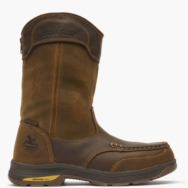 Georgia Boot Men's Athens SuperLyte Alloy Toe Waterproof Wellington Pull-On