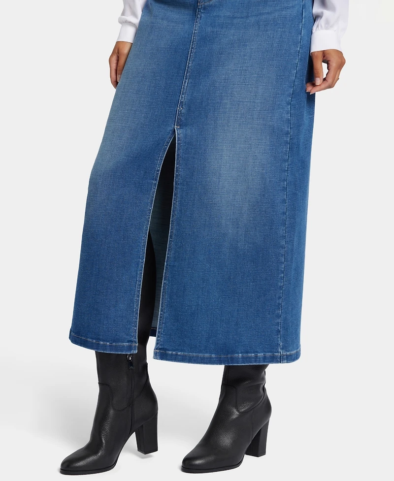 Nydj Women's High Rise Long Skirt