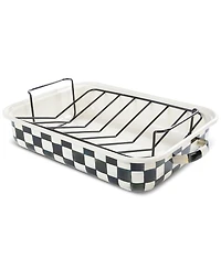 MacKenzie-Childs Courtly Check Roasting Pan with Rack