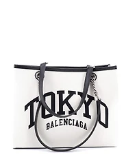 Pre-Owned Balenciaga Medium Cities Duty Free Tote Printed Canvas