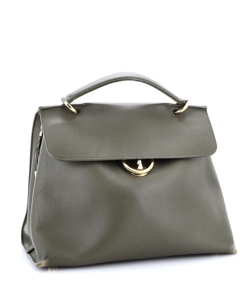 Pre-Owned Salvatore Ferragamo Large Jet Set Top Handle Bag Leather
