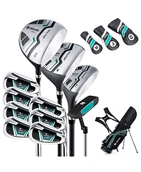 11 Pieces Complete Golf Club Package Set-Green