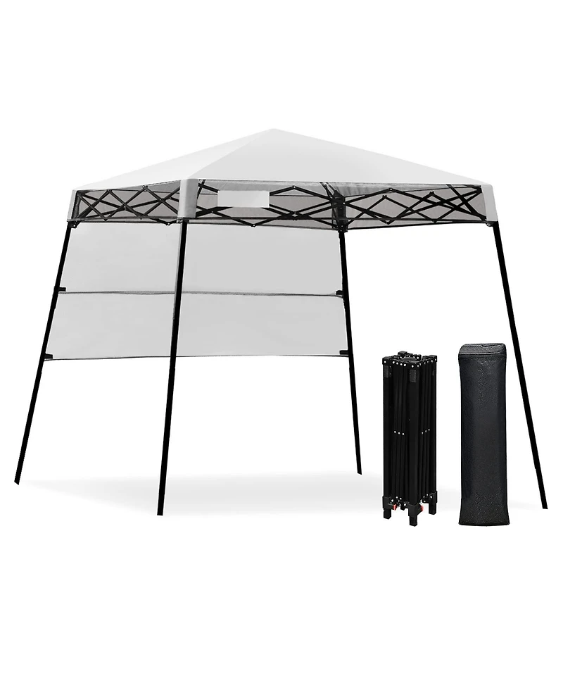 7 x 7 Feet Pop-up Canopy Tent with Carry Bag and 4 Stakes