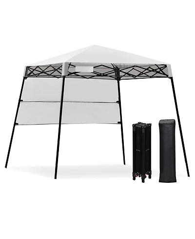 7 x 7 Feet Pop-up Canopy Tent with Carry Bag and 4 Stakes