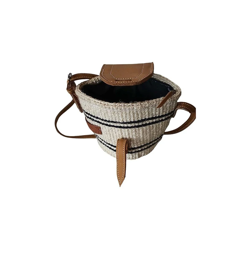 Peace Micro Handmade Sisal Crossbody Bag