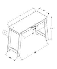 18-Inch Home Office Desk Compact Computer Table for Small Spaces
