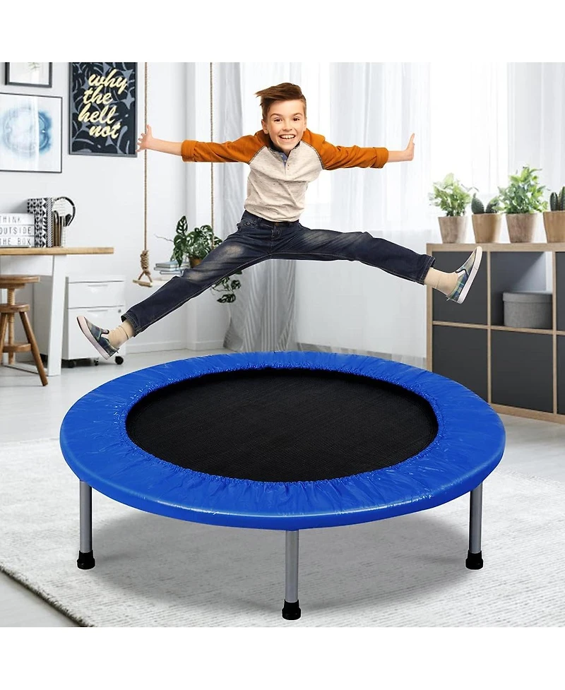 36 Inch Mini Folding Trampoline Portable Recreational Fitness Rebounder