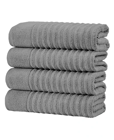 Linery & Co. Luxury 100% Combed Cotton 4-Pack Bath Towel Set