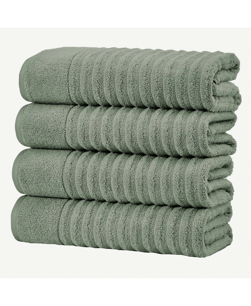Linery & Co. Luxury 100% Combed Cotton 4-Pack Bath Towel Set