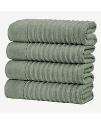 Linery & Co. Luxury 100% Combed Cotton 4-Pack Bath Towel Set