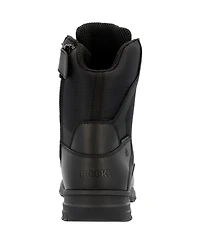 Rocky Men's Cadet 8" Black Side Zip Public Service Boot