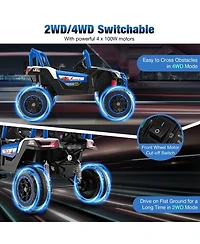 2-Seater Kids Ride on Utv with 2.4G Remote Control for over 3 Years Old Children