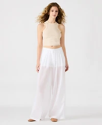 Steve Madden Women's Reeve Cotton Wide Leg Pants