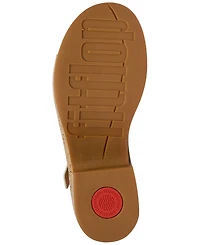 FitFlop Women's Strappy Leather Cork Platform Sandals