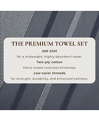 Linery & Co. Luxurious Cotton Decorative 4-Piece Hand Towel Set