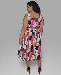 Karl Lagerfeld Paris Plus Geo Tank Dress