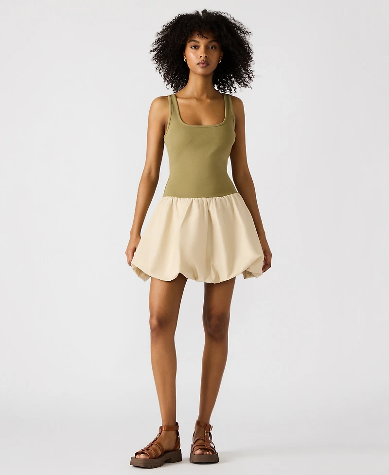 Steve Madden Women's Bubble Linnea Mixed-Media Mini Dress