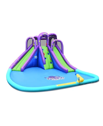 Inflatable Water Park Mighty Bounce House with Pool and 780W Blower