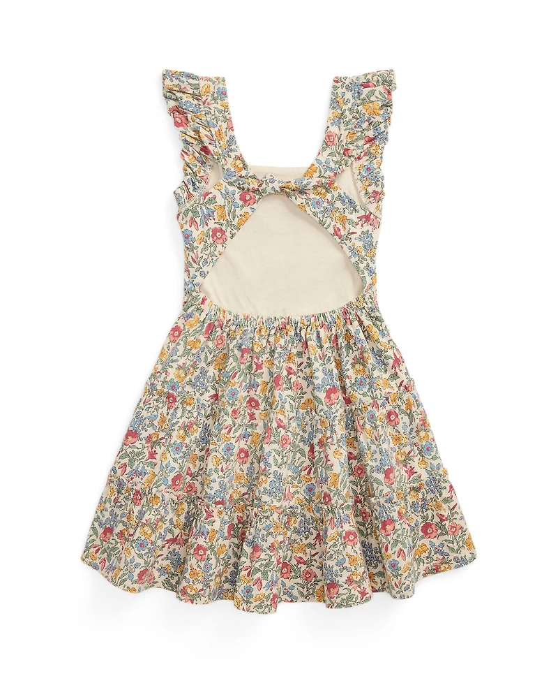 Polo Ralph Lauren Toddler and Little Girls Floral Ruffled Dress