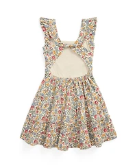 Polo Ralph Lauren Toddler and Little Girls Floral Ruffled Dress