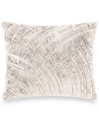Donna Karan Home Foil Printed and Textured Decorative Pillow, 16" x 20"